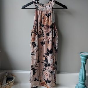 LoveRiche velvety floral dress  NWT